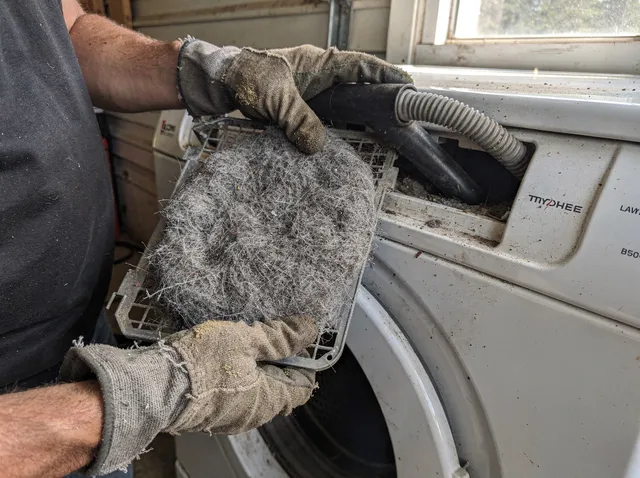 Cleaning Dryer Lint Trap in Pompano Beach