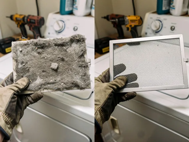 Professional lint trap cleaning by Pompano Beach Dryer Vent Cleaning in Pompano Beach