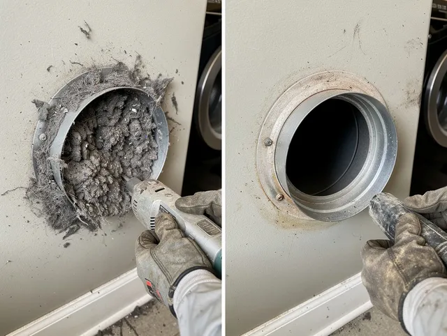 Professional clogged vent cleaning by Pompano Beach Dryer Vent Cleaning in Pompano Beach