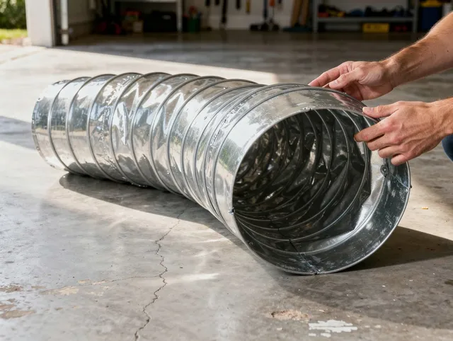 Pompano Beach Dryer Vent Cleaning specialist using advanced equipment for thorough duct cleaning in Pompano Beach
