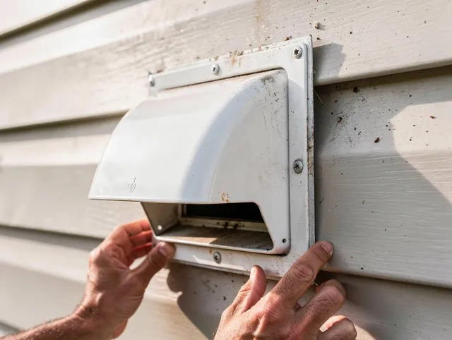 Pompano Beach Dryer Vent Cleaning technician delivering thorough residential dryer vent cleaning service in Pompano Beach